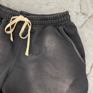 Shorts de bain pour hommes de haute qualité, style streetwear, respirants, délavés à l'acide, avec poches, 100% coton, écologiques, directement de l'usine - Product Image 5