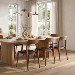 Contemporary Durable Faux Leather <b>Dining</b> <b>Chair</b> Modern Wooden Kitchen <b>Chair</b> with Upholstered Seat for Home Hotel <b>Dining</b> Room - Product Image 3
