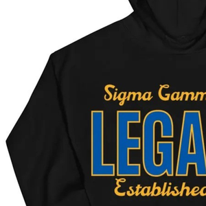 เสื้อฮู้ด Sigma Gamma Rho Legacy สีดำ ลายตัวอักษรกรีก สำหรับชมรมนักศึกษา เสื้อฮู้ดแบบสวมหัว สั่งทำได้ แฟชั่นลำลอง สไตล์สตรีท - Product Image 4
