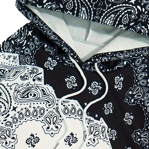 Streatwear Wholesale Sublimation Print Pullover Hoodies Custom Sportswear Floral Print Casual Hoodies <b>for</b> Unisex 100% Fleece - Product Image 4