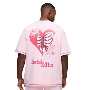 Ensemble T-shirt et short en coton délavé à l'acide vintage personnalisable pour hommes, vêtements de ville d'été, vêtements vintage surdimensionnés - Product Image 5