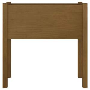 Juego de 2 Macetas de Madera de Pino Marrón Miel Sólido, Medianas, para Jardín - Product Image 4