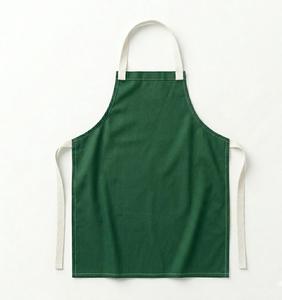 Delantal de Algodón Verde con Bolsillo Frontal para Cocina, Restaurante, Bar, Uso Unisex, Tela Tejida, Uniforme para Camareros - Product Image 2