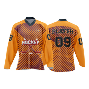 Design Your Own Logo Ice Hockey Jersey High Quality Ice Hockey Jersey 100% Polyester Breathable Custom Made jersey - Product Image 5