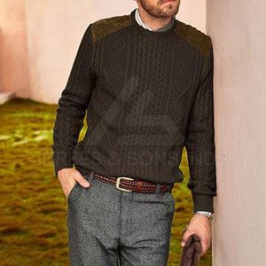 Pull en laine 100% respirant de qualité supérieure avec logo frontal, collection hiver pour hommes, best-seller - Product Image 3