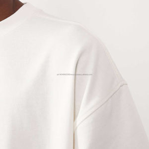 Camiseta de Hombre de Alta Calidad para Fabricación, Camiseta Lisa de 250 g/m², Peso Pesado, para Impresión de Logotipo, para OEM - Product Image 4