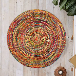 Meistverkaufter Marden Natürlicher Jute-Bodenmatte Runder Maßgefertigter Handgeflochtener Teppich Anpassbare Farbe für Heim Büro Hotel - Product Image 5