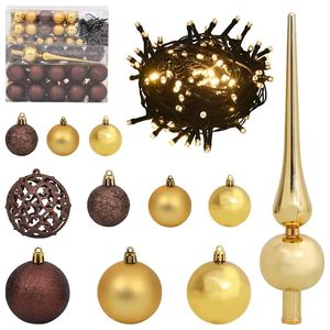 Sapin de Noël artificiel pré-éclairé de 94,5 pouces avec 300 LED, lumières de Noël en PVC noir - Product Image 6