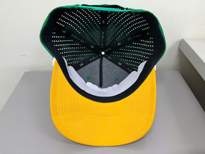 Classic Comfortable Style Customizable Logo 5 Panel Structured Perforated Laser Cut Adult Trucker Hat Crafted in Vietnam Factory - Product Image 4