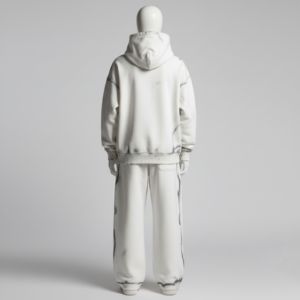 Custom Top Quality Tracksuit Jogging Flared <b>Hip</b> Hop Style Cotton Fleece Fabric Embossed Design Baggy Sweatsuits 2026 - Product Image 6