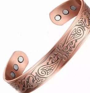Men's & Women's Antique <b>Copper</b> <b>Bracelet</b> Magnetic Cuff Design Personalised Engraved Customizable Fashion Bangle Handmade Crafts - Product Image 1