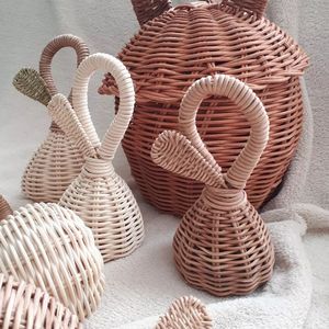 Ursery-sonajeros de mimbre tejidos a mano para bebé recién nacido, juguetes para bebés - Product Image 5