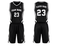 Conjunto de Uniforme de Baloncesto Personalizado 100% Poliéster, Sin Mangas, Secado Rápido, con Impresión de Logotipo, Nombre y Número en la Parte Delantera, para Adultos