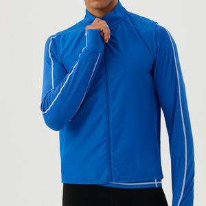 Chaqueta deportiva sin mangas de alta calidad, transpirable, con cremallera completa, para correr y trotar, para actividades al aire libre, impermeable, para hombre. - Product Image 1