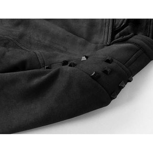 ALOZMAK Unisex Genuine Leather Biker <b>Jacket</b> Winter Waterproof Windproof Quick Dry Breathable Stand Collar Custom OEM Service - Product Image 4