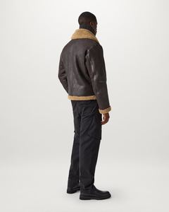 Chaqueta de Cuero para Hombre, Corte Slim, Estilo Moderno, Casual, para Motociclista, Venta al Por Mayor - Product Image 1