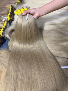 Extensiones de Cabello Humano Vietnamita de Venta Caliente, 100g, Color Claro, 60cm de Largo, Súper Doble Trama, Paquetes a Granel - Product Image 2