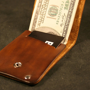 Professional Leather Seamless <b>Wallet</b> Artisan Crafted Slim No Stitch Card <b>Holder</b> For Wholesale Markets SLW-0038 - Product Image 1