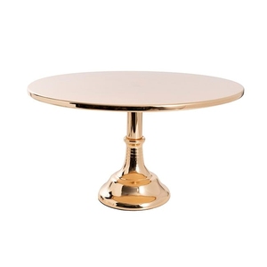 Elegante Soporte Redondo de Metal para Pastel, Pedestal Dorado Electrochapado para Exhibición de Postres, Plato para Cupcakes, Decoración para Bodas y Fiestas de Cumpleaños - Product Image 1