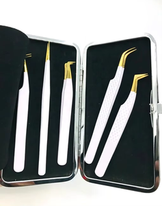 Customized High Quality Premium Eyelash Tweezers Stainless Steel Straight Tip <b>Precision</b> <b>Tool</b> New Arrival for Eyelash Extensions - Product Image 2
