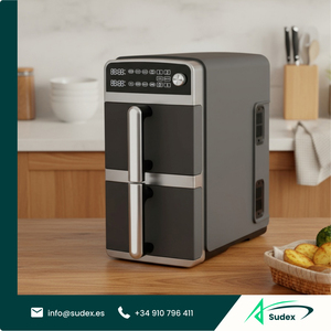 Freidora de Aire de Gran Capacidad Sudex ARF-73, Horno de 12L con Doble Puerta, Cocina Eléctrica Digital de Acero Inoxidable para Cocción Crujiente - Product Image 1
