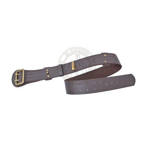 Nouvelle ceinture Sam Browne en cuir de vachette avec boucle en acier, durable et écologique, pour vêtements spéciaux - Product Image 3