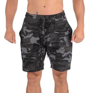 กางเกงขาสั้นสำหรับวิ่งสำหรับผู้ชายกางเกงขาสั้นกันเหงื่อสำหรับผู้ชายกางเกงขาสั้นผ้าคอตตอน35% ผ้าโพลีเอสเตอร์พิมพ์ลายพรางแบบกำหนดเองสำหรับฤดูร้อน - Product Image 1