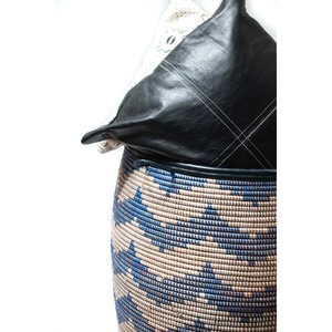 Cesta decorativa de algas marinas azules de invierno, cesta de almacenamiento hecha a mano, venta al por mayor, ecológica, hecha en Vietnam - Product Image 3