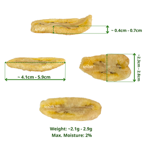 Le vide de banane croustille la saveur douce, emballée dans des cartons pour l'approvisionnement en vrac et de marque de distributeur - Product Image 3