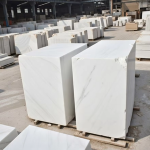 Bloques de Mármol Blanco Nieve de Primera Calidad, Mármol Blanco Pulido, Material en Bruto para Pisos de Hoteles y Paneles de Revestimiento de Paredes - Product Image 1