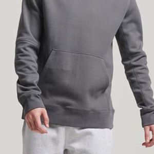 Hot Sale Outdoor Sports Full 100% Cotton Knitted Eco-Friendly Breathable <b>Plain</b> Hoodie Heavyweight Sweatshirt <b>Hoodies</b> - Product Image 6