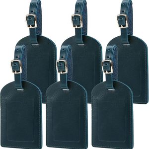 Etiqueta de Equipaje de Cuero Vacuno Vintage de Alta Calidad, Personalizada, Resistente al Agua, Accesorio de Viaje con Letra, Etiqueta Elegante y Suave para Bolsa - Product Image 1