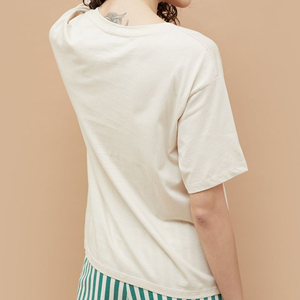 Womens Cotton <b>T</b> <b>Shirt</b> 160 GSM <b>Christmas</b> Holiday Graphic Print Crewneck Retro Short Sleeve Tee Apparel Manufacturer - Product Image 2