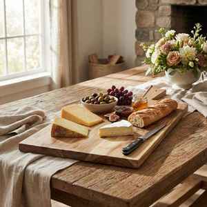 Planche à découper en bois dur naturel écologique, planche à découper professionnelle pour boucher, planche à découper pour la cuisine, pour la maison, le restaurant, l'hôtel - Product Image 4