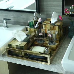 Bandeja de Servir Decorativa Moderna y Móvil Hecha a Mano con Cuerno Natural de Primera Calidad, Decoración de Lujo para Mesa de Comedor y Hogar por Tradebyd - Product Image 2