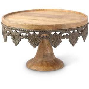 ฐานวางเค้กตกแต่งทรงกลมชุบทองคุณภาพสูง ดีไซน์โดดเด่น สวยงามสะดุดตา - Product Image 3