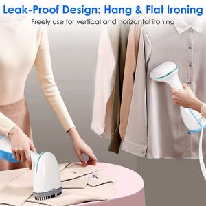Vaporizador de Ropa Portátil de 1500W, Vaporizador Eléctrico de Viaje con 2 Cepillos para Eliminar Arrugas, Vaporizador de Prendas - Product Image 4