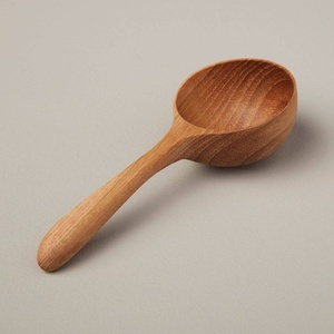 Mini cuchara de madera hecha a mano, cuchara para especias y sal de madera natural, cuchara rústica para servir condimentos de cocina, vajilla ecológica nueva - Product Image 3