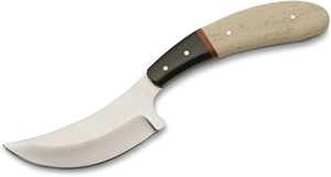 Couteau Skinner artisanal en acier D2, manches en bois de rose avec étui en cuir, couteau personnalisé - Product Image 3