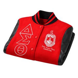 Giacca in Lana Delta Sigma Theta per Donne, Vestibilità Comoda, Tessuto Premium, Abbigliamento Casual per Confraternite Greche - Product Image 6