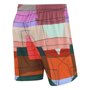 กางเกงขาสั้นออกกำลังกายลายพรางสำหรับผู้ชายสุดเทรนดี้  โลโก้แบบซับลิเมชั่นสั่งทำได้ ผ้าฝ้ายเนื้อหนา มีเชือกผูกเอว เหมาะสำหรับวิ่ง ฟิตเนส และเล่นกีฬา - Product Image 5