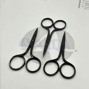 Ciseaux à broder professionnels en acier inoxydable de haute qualité à lame droite, kit d'artisanat avec étui en cuir PU, vente en gros - Product Image 2