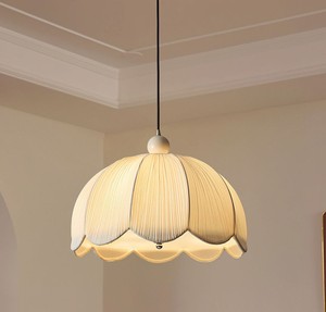 Luminaire suspendu en tissu en forme de fleur, luminaire de plafond intérieur, décoration de salon, style scandinave, design léger - Product Image 2