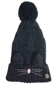 Bonnet en tricot acrylique chaud et tendance pour bébé avec pompon en fourrure, vente en gros - Product Image 4