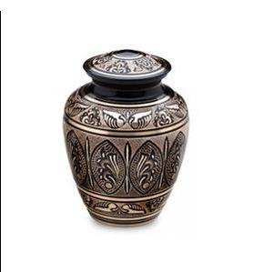 Urna Funeraria de Latón de Alta Calidad con Grabado de Águila Dorada y Mármol Azul para Cenizas Humanas, con Bolsa de Terciopelo Gratis, Urna Pintada a Mano - Product Image 4