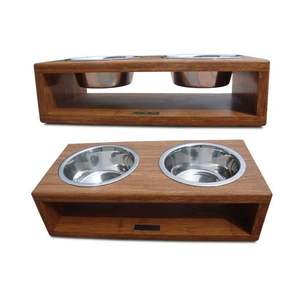 Bol pour chien en bois naturel fait à la main, accessoire pour animaux de compagnie écologique pour propriétaires soucieux de l'environnement, produit pour animaux de compagnie promotionnel - Product Image 1