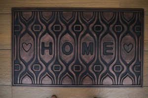 Heritage Shield Antique <b>Gold</b> Rubber Pin Door Mat Heavy Duty Outdoor Anti Slip Welcome Entrance Floor Mat Waterproof - Product Image 4