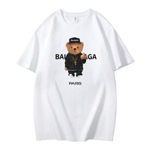 T-shirt graphique surdimensionné personnalisé OEM, motif poisson japonais imprimé au dos, en coton, style streetwear, fabricant - Product Image 1