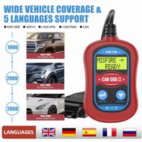 Lector de Códigos OBD2 MS300 con Pantalla LCD, Herramienta de Diagnóstico para Automóviles, Detección de Sistema Dual, Compatible con los 9 Protocolos, Escáner para Eliminar la Luz de Advertencia del Motor