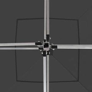 Carpa Plegable para Bodas y Fiestas de Aleación de Aluminio Antracita de 9.8 pies x 9.8 pies - Product Image 4